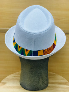 IFECHI Fedora Hat White