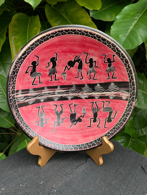 Red Tribal Plate