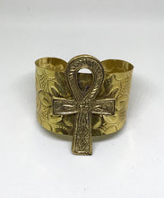 Load image into Gallery viewer, Gold Ankh Cuff