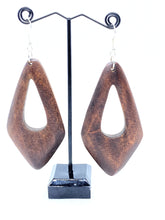 Load image into Gallery viewer, Wooden Diamond Earring