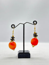 Load image into Gallery viewer, Black and Orange Jewelry Set