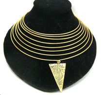 Load image into Gallery viewer, Gold Triangular Jewelry Set