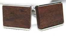 Load image into Gallery viewer, African Mahogany Wood Cufflinks