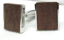Load image into Gallery viewer, African Mahogany Wood Cufflinks