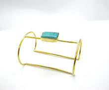 Load image into Gallery viewer, Turquoise Gemstone Cuff