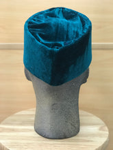 Load image into Gallery viewer, DUROJAIYE Velvet Teal Hat
