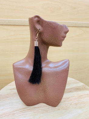Black African Tassel Earring