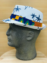 Load image into Gallery viewer, IFECHI Fedora Hat White Palm