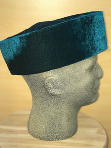 DUROJAIYE Velvet Teal Hat