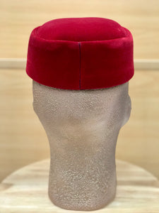 EBUBECHUKWU Velvet Red Cap
