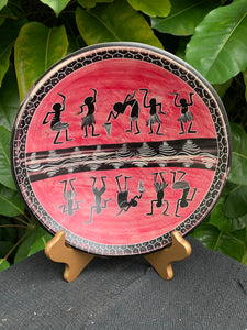 Red Tribal Plate