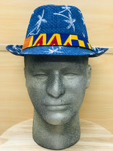 Load image into Gallery viewer, IFECHI Fedora Hat Blue Palm