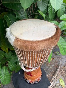African Drum with Fur