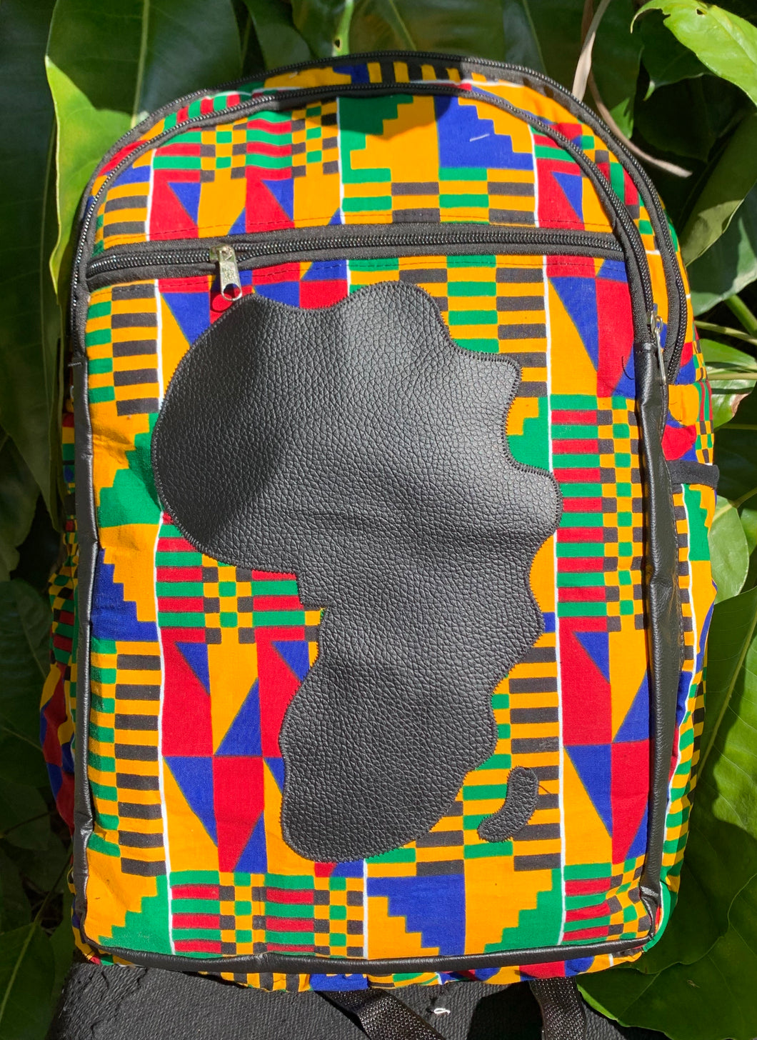 ISIOMA Large Kente Backpack