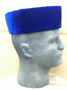 DUROJAIYE Velvet Royal Blue Hat
