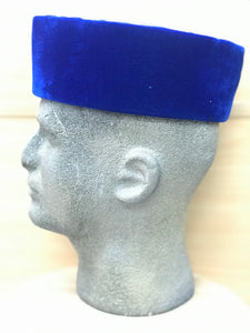 DUROJAIYE Velvet Royal Blue Hat
