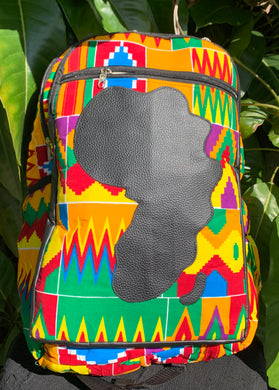 KAMHARDIA Large Kente Backpack