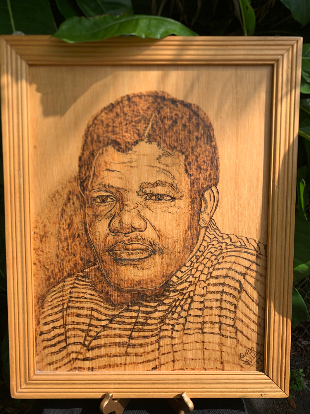 Nelson Mandela Carving