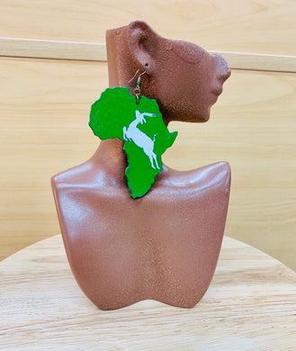 Green Africa Earrings