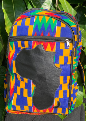 FADI Large Kente Backpack