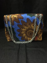 Load image into Gallery viewer, Ankara Flower Purse Back