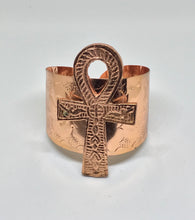 Load image into Gallery viewer, Copper Ankh Cuff