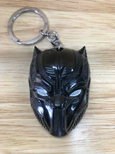 Load image into Gallery viewer, Black Panther Mask Keychain